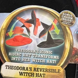 Disney Oz The Great And Powerful Theodora’s Reversible Black Witch Hat Riding Ha